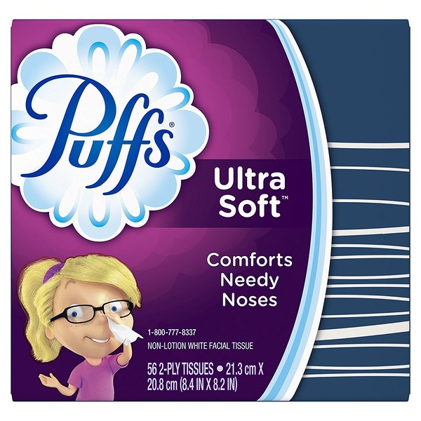 Puffs Cube Ultra Design Tissues 1 box 56 ct