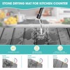 HAOIVE Dish Drying Mat Stone Bath Mat Diatomaceous Earth Stone