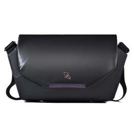 FSDWG Men's Shoulder Bag, Crossbody Messenger Bag, Waterproof, 2-Way for Work or School, Travel, Outdoor Activities, P Black