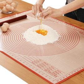 Silicone Pastry Mat 36x24 Inch Nonstick Baking Mat Perfect for Dough Mat, Pastry Board, Dough Rolling Mat, Kneading Board, Pie Crust Mat, Fondant Mat, Pasta/Pizza Mat, Kitchen Counter Mat