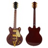 Red and Gold Miniature Electric Guitar Replica with Stand and