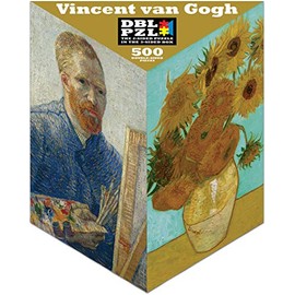 Vincent van Gogh Sunflowers DBL PZL 3-sided Box 500 Double-sided Pieces