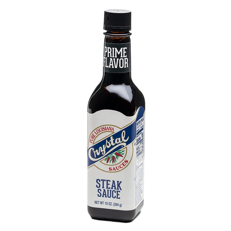 Crystal Louisiana's Steak Sauce, 10 Ounce, Compliments Steak, Chicken, Pork,
