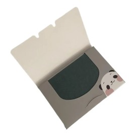 Papel Absorbente Facial De Grasa Arroz Y Carbón 100 Hojas