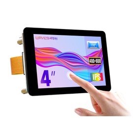 Waveshare 4inch Capacitive Touch Display Compatible with Raspberry Pi5/4B/3B+/3A+/CM3+/4,480×80 Resolution DSI Interface,IPS Optical Bonding Screen