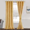 JIUZHEN Velvet Blackout Curtains for Living Room - Thermal Insualted