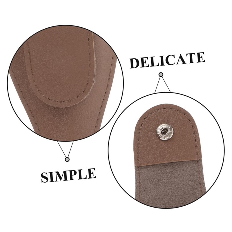 Healeved 8pcs Pu Leather Cuticle Scissors Protectors Set Nail Scissors