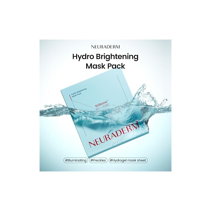 Mascarilla Facial Hidratante Hydro Brightening Brightening Sheet Mask, Hydrating Serum,