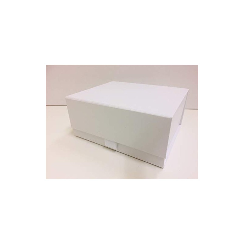 Aromabar Luxury White Magnetic Gift Box with Ribbon Tab Small