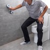 2 Stück Haltegriffe für Senioren,Haltegriff Dusche,Duschgriff Saugnapf,Haltegriffe für Dusche Ohne