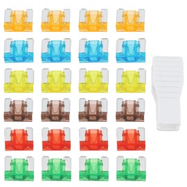 ECSiNG 120pcs 32V Automotive APS ATT Low Profile Mini Blade Fuses 5A 7.5A 10A 15A 20A 30A Suitable for Car SUV Trucks Boats Motorcycles