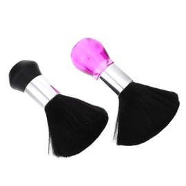 Gatuida 2Pcs Hairdressing Brushes Salon Hair Brush for Barbershop Haircut Cleaning Comfortable Handle Durable Design Easy to Use and Clean Broken Hair Includes Black Purple