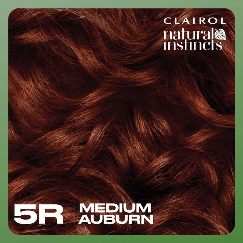 Clairol Natural Instincts Demi-Permanent Hair Dye, 5R Medium Auburn Hair