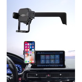 Masergogo Car Phone Holder for 2022-2026 Honda Civic / 2025-2026 Civic Hybrid, 360° Rotation, 7/9 inch Screen Fixed Clip, Auto Accessories Navigation Bracket, Interior Decoration Mobile Phone Mount