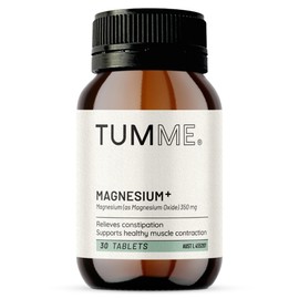 TUMME Magnesium+ 30 Count | Magnesium Oxide for Stomach Cramps & Constipation Relief | Supports Muscle Function, Energy & Electrolyte Balance | 350mg of Magnesium for IBS Relief