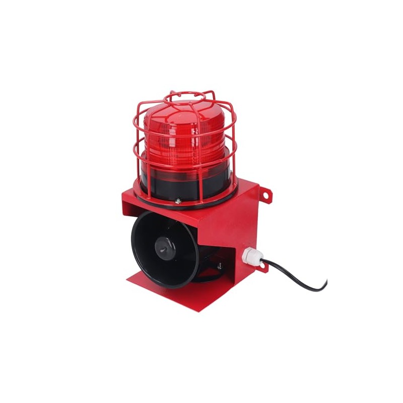 115db Sound Industrial Audible Visual Alarm with IP65 LED Strobe,