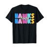 Hawks School Sports Fan Team Spirit T-Shirt
