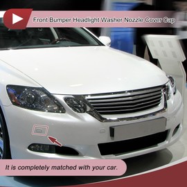 HEROFFIX Front Right Bumper Headlight Washer Nozzle Cover Cap No.8535330180A0 Bumper Trim Nozzle Cover for Lexus GS200t 2016-2019 White