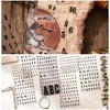 Levigo 24 Pcs PET Alphabet Stickers Letter Stickers, Vinyl Letter