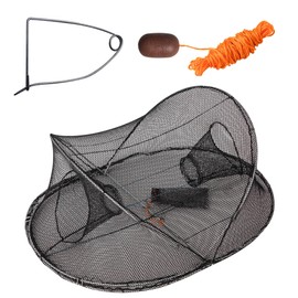 Collapsible Crawfish Crab Trap 24"x18"x8", Fishing Accessories Multi One Size