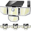 Adewalk Outdor Security Solar Light -4Pack 188 LED Solar Motion