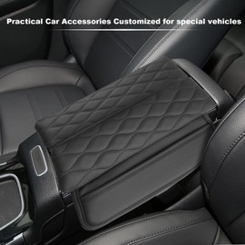 YEE PIN GLA H247 CLA C118 EQA Armrest Cover Compatible with Mercedes GLA H247/ CLA C118/ GLB X247/ EQA/EQB Centre Armrest Cover Leather Protective Cover Centre Console Accessories