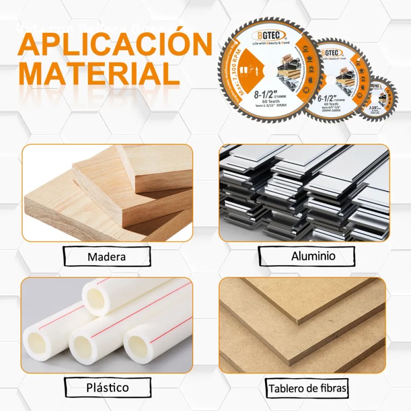Disco De Sierra Circular Tct 4pzs 3-3/8pole. Madera Plástico