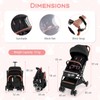 HONEY JOY Lightweight Baby Stroller, Compact One-Hand Luggage-Style Travel Stroller