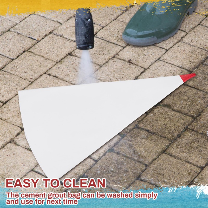 Gueevin 9 Pcs Tile Grout Masonry Mortar Bag with Molded