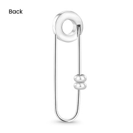 Gnoce Basic Brooch with 2 Pieces of Stoppers Sweater Shawl Clip Safety Pins