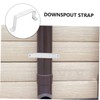 DOITOOL 1set Gutter Strap Downspout Connector for Outdoor Drainage Rigid