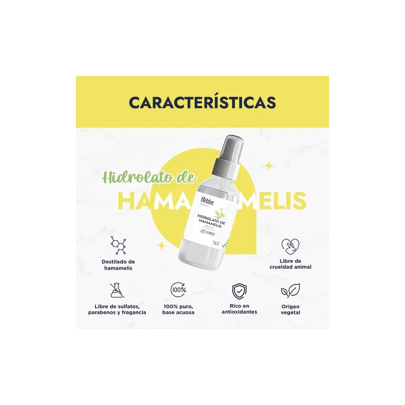 Hidrolato De Hamamelis 100% Natural Facial Y Corporal 120ml