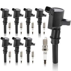 DG508 Ignition Coil & SP479 Double Iridium Spark Plug for Ford F150 F250 F350 E150 E250 E350 Expedition Mustang Lincoln Mercury 4.6L 5.4L Replaces#DG491 FD503 DG457 DG472 1L2U12029AA C1454 C1417 FD503