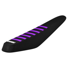 Enjoy Mfg Seat Cover - Compatible Fit for ZOOZ UU750 UU1100 UF1200 E-Bike Black w/Ribs #391 (All Black/Purple Ribs)