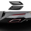 Korlot Carbon Fiber Style Exterior Exhaust Tip Trim Tail Throat