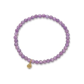 Palas Jewellery Women's Amethyst Healing Gem Bracelet, Purple