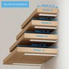 Shelf Brackets, Heavy Duty Floating Shelf Brackets 8-Inch Long, 6-Pack