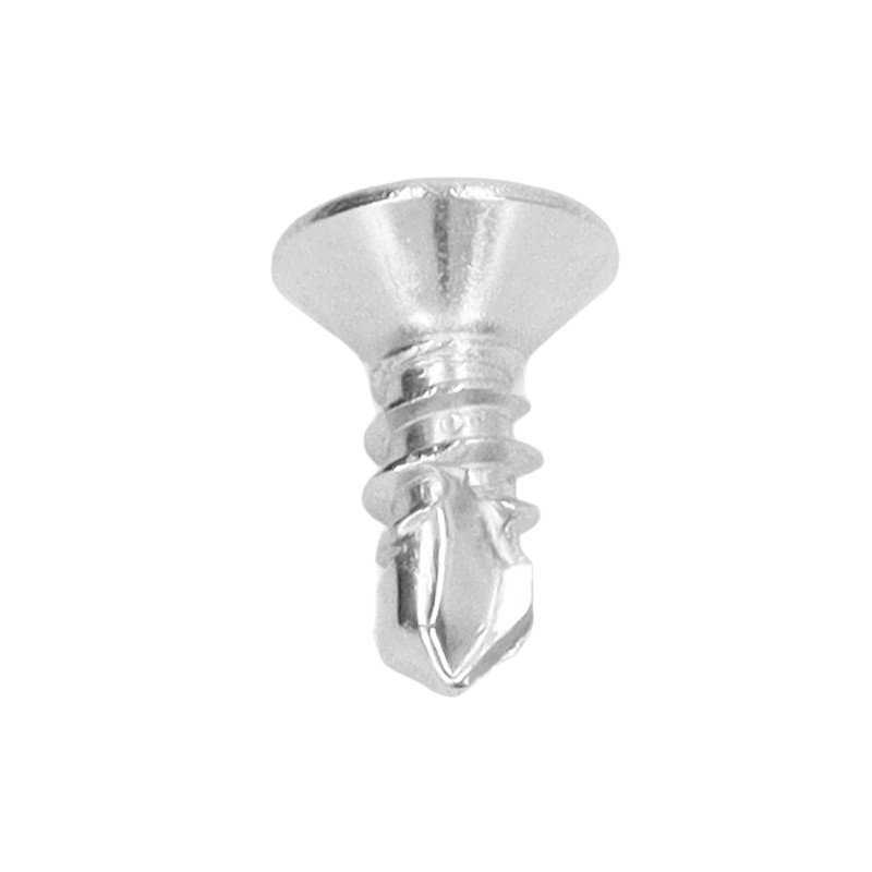 200Pcs Self Drilling Screw Countersunk Cross Stainless Steel 13mm Length