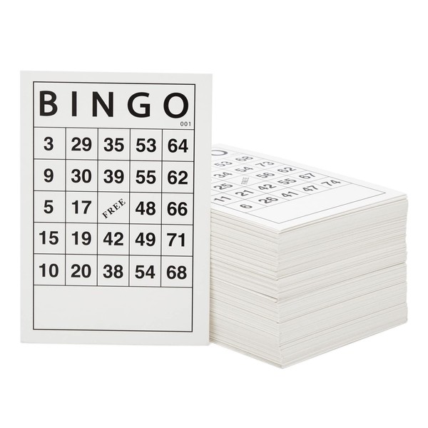 Juvale Paper Bingo Cards for Kids and Adults, 001-180 Numbered Cardstock Paper Sheets for Bingo Supplies, Birthday Party, Company Event, Classroom Games, Casino Night (4x6 in)