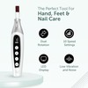PediLux Pro Professional Manicure Pedicure Kit, Cordless Electric Nail File