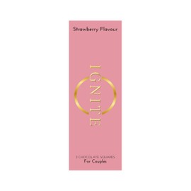 Ignite Chocolate Bars - Premium Strawberry flavor Chocolate Squares for Couples - 60% Cocoa, Vegetarian - Crafted with Selected Ingredients for a Delightful Experience - Ideal for Men & Women