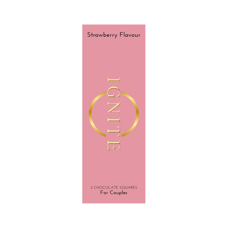 Ignite Chocolate Bars - Premium Strawberry flavor Chocolate Squares for