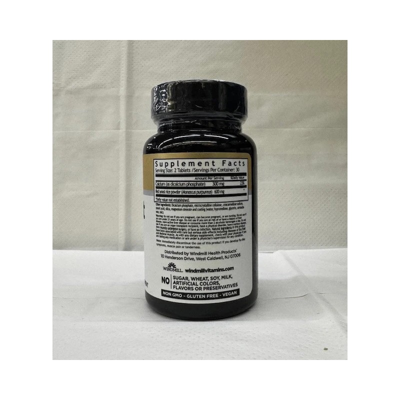 Windmill RED YEAST RICE 600MG TABLET 60CT WINDMILL