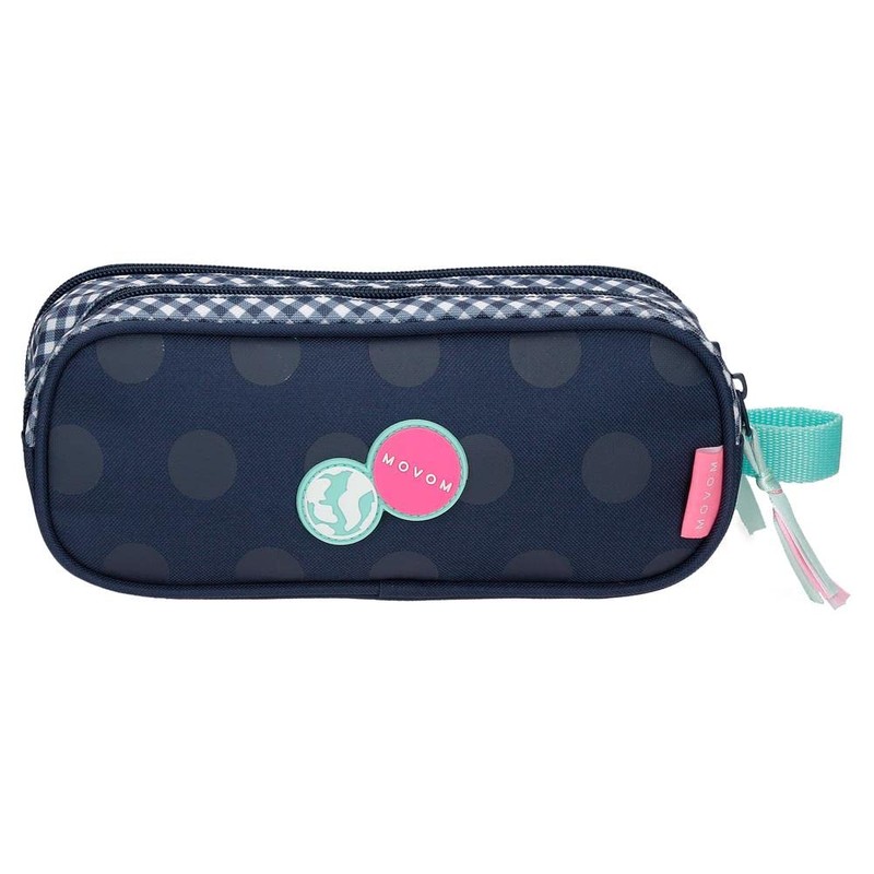 Movom Dreams Time Double Case Blue 23x9x7 cm Polyester, Blue,