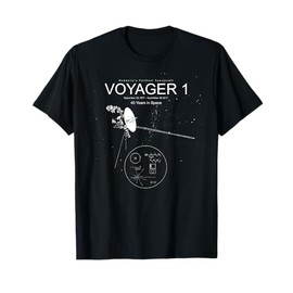 Voyager 1-Humanity's Farthest Spacecraft-40 Years in Space T-Shirt