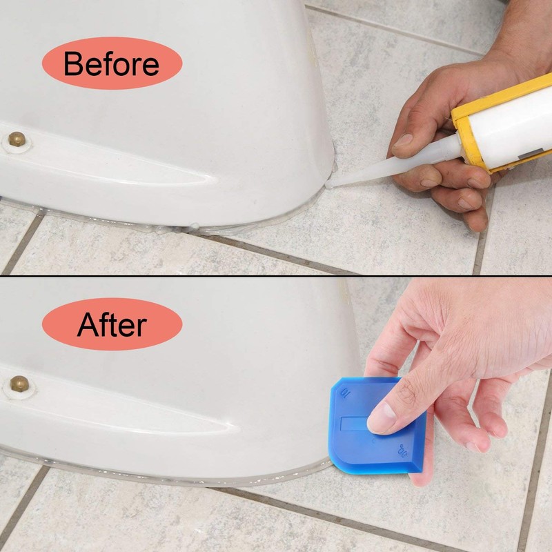 Outus 2 Pieces Caulking Tool Set Silicone Sealant Grout Tool