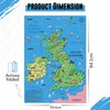 Children’s United Kingdom & Ireland Map Poster for Wall –