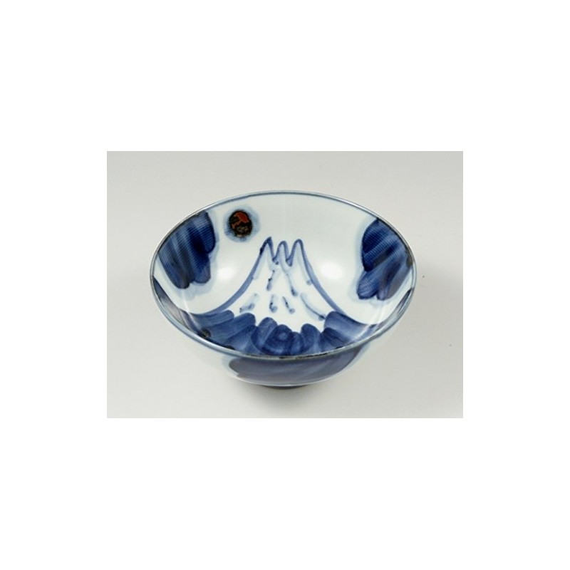 有田 Hasami Light Ball Kilns, Fuji Mountain View Pair Bowl
