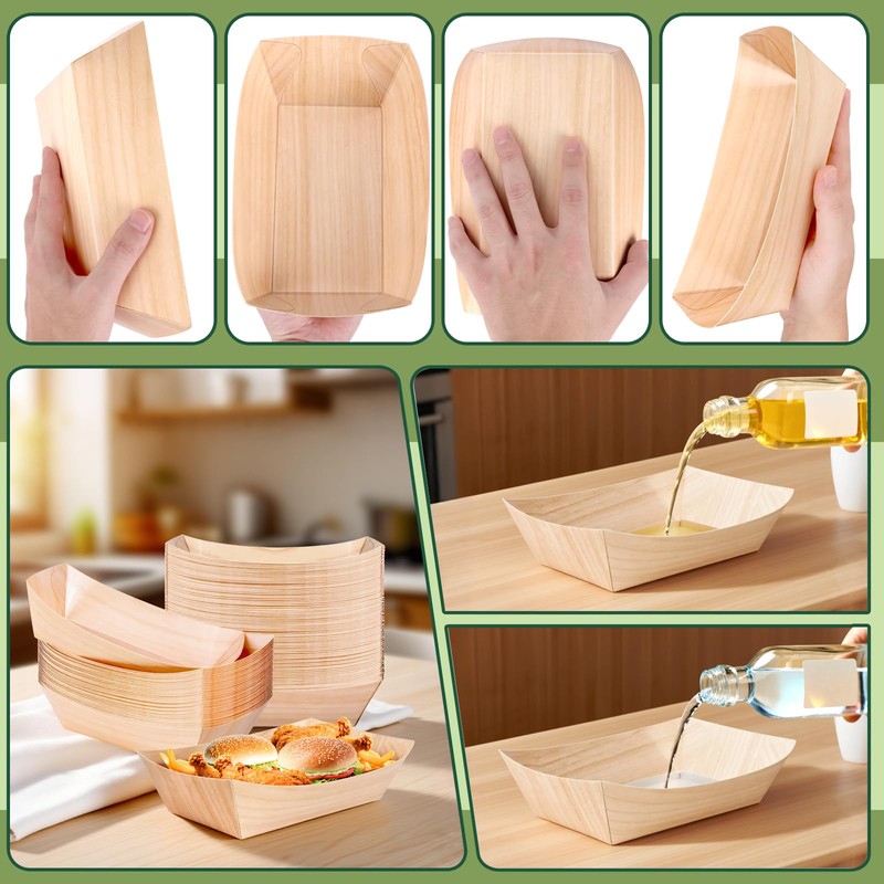 MotBach MotBach 50 Pack Extra Large 5LB Paper Food Boats