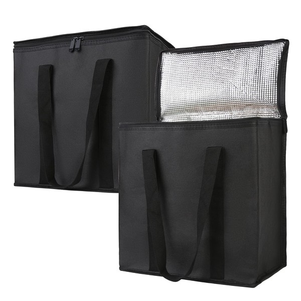 Bodaon 2-Pack Insulated Reusable Grocery Shopping Bags, Picnic Cooler Bag